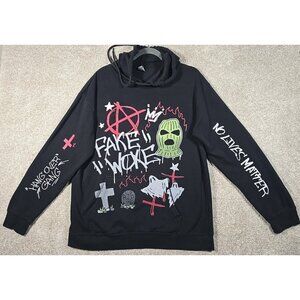 Tom MacDonald Total Chaos Black Hoodie Hang Over Gang Graffiti Streetwear Men L